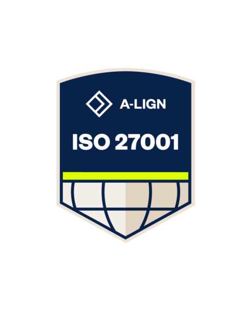 Badge ISO 27001 Dark Background 1 0
