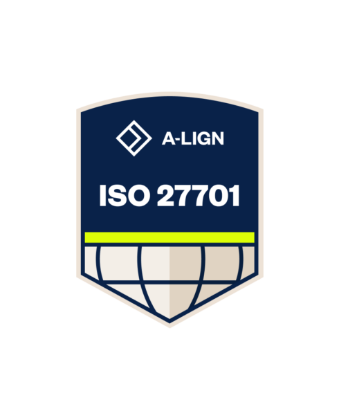 Badge ISO 27701 Dark Background 1 0